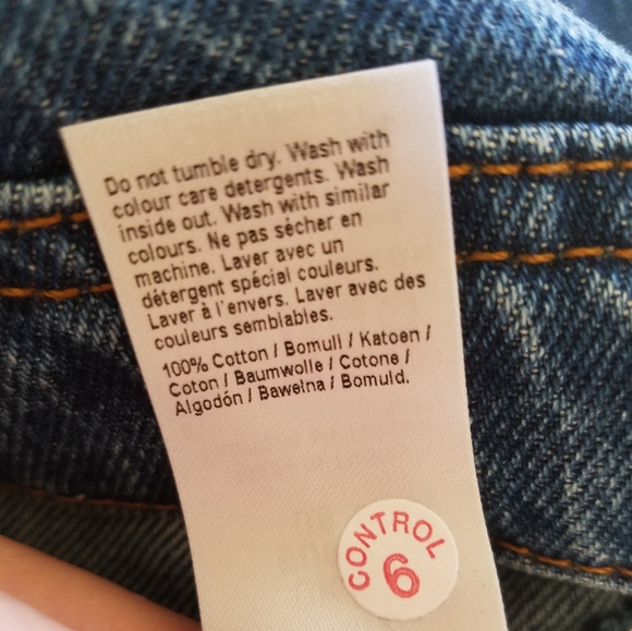 NWOT River Island A-Line Button Up 100% Cotton Denim Skirt Size 6 - Picture 5 of 5